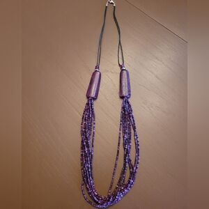 Purple Beaded Necklace